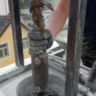 Vedení frézy v komínovém průduchu. Vedení frézy v komínovém průduchu.