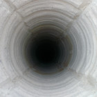 Vyfrézování. Průměr 220-230mm je dostatečný pro vložení pevné vložky DN 180mm. Vyfrézování. Průměr 220-230mm je dostatečný pro vložení pevné vložky DN 180mm.